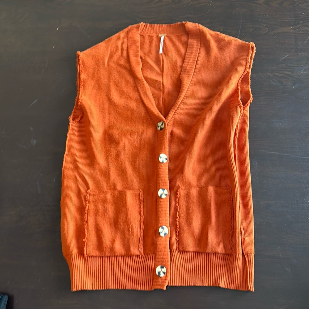 Oversized sweater vest